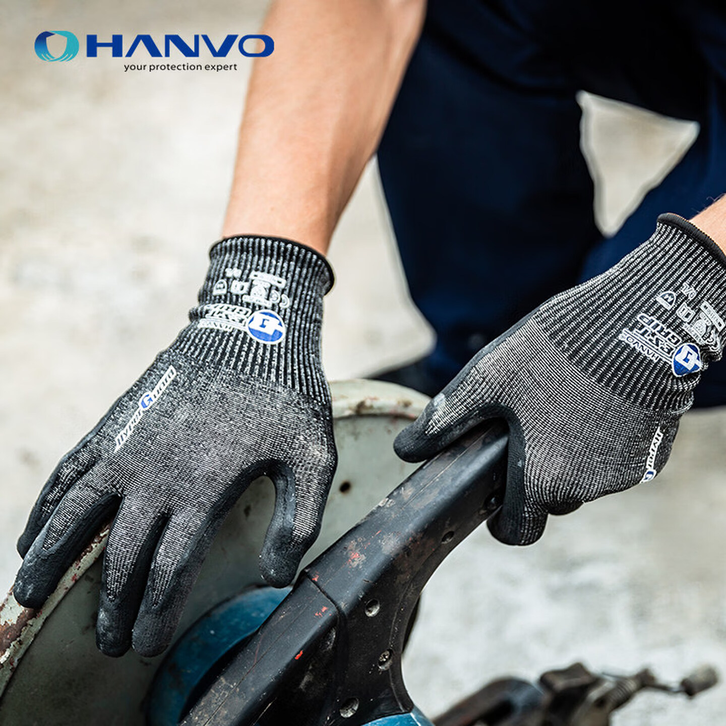 Work Glove Impact - Guantes de Trabajo de Seguridad Resistentes