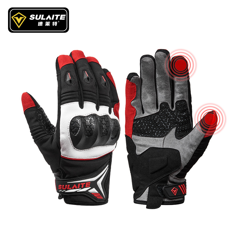 Motorcycle Glove Knuckle - Guantes de Motocicleta SULAITE para Hombre