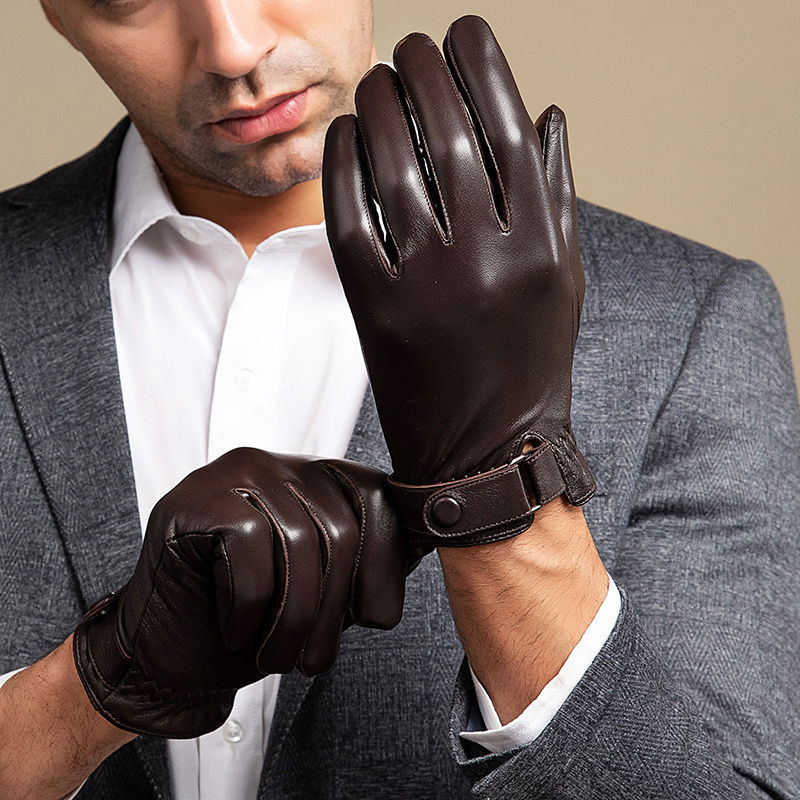 Leather Driving Glove - Guantes de piel de oveja para