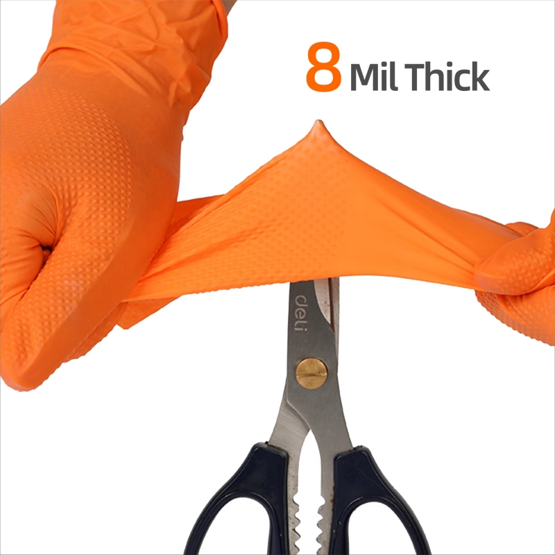 Guantes de nitrilo naranja ind - Nitrile Mechanic Glove reseña y precio