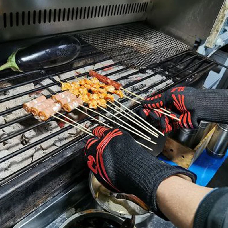 Guantes ignífugos antideslizan - Oven Mitt Silicone reseña y precio